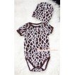Giraffe Print Baby Jumpsuit with Cap Set TH162 