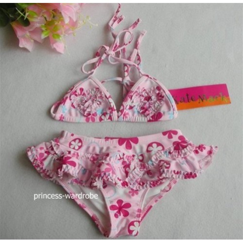 Light Pink Flower Print Bikini SW43 