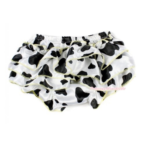Yellow Milk Cow Satin Layer Panties Bloomers BC180 