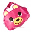 Hot Pink Bear Cute Kids School Zipper Cross Shoulder Bag CB120 