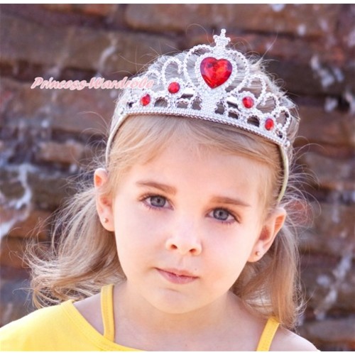 Red Princess Cinderella Tiara Headband Crowns H169 