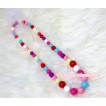 Rainbows Plastic Bead Necklace NK001 