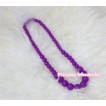 Dark Purple Plastic Bead Necklace NK009 