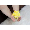Pattern Print Baby Toddler Barefoot Blooms Ring Sandals S416 