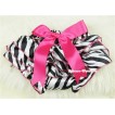 Hot Pink Zebra Print Panties Bloomers with Cute Big Bow BC121 