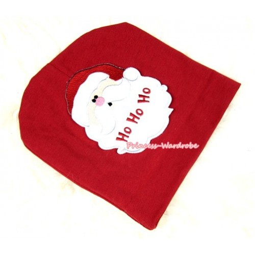 Red Cotton Cap with Santa Claus Print TH266 