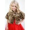 Black Leopard Soft Fur Shawl Coat SH23 