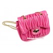 Gold Chain Hot Pink Luxury Quilt Shoulder Bag CB136 