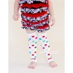 Newborn Baby Rainbow Polka Dots Leg Warmers Leggings with Ruffles LG154 