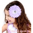 Purple Crystal Daisy Hair Pin h42 