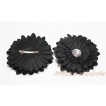 Black Crystal Daisy for Pettiskirt Hair Clip, Headband, Hat h76 