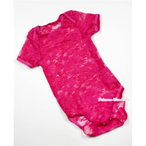 Hot Pink See Through Baby Jumpsuit TH243 
