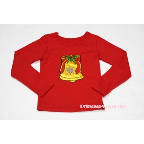 Christmas Bell Red Long Sleeves Top TW90 