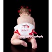 Christmas Santa Claus Panties Bloomers with Red Bow BC89 