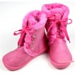 Hot Pink Mid Calf Warm Children Boot SB28 