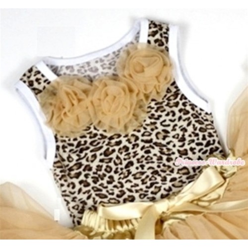 Leopard Baby Pettitop with Goldenrod Rosettes NT154 