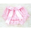 Light Pink Romantic Rose Panties Bloomers With Light Pink Bow BR27 
