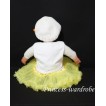 White Baby Pettitop & Yellow Rosettes with Yellow Baby Pettiskirt NG51 