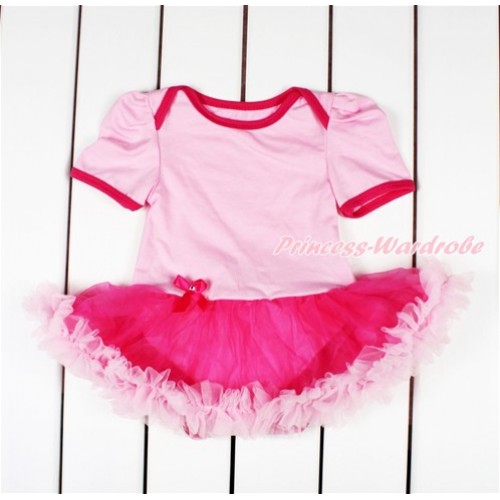 Light Pink Baby Bodysuit Jumpsuit Hot Light Pink Pettiskirt JS2793 