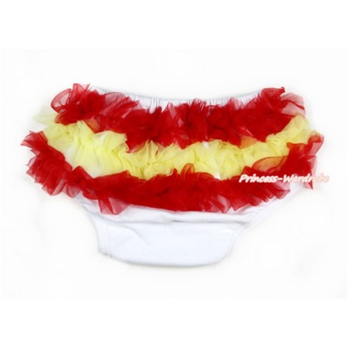 Red Yellow Spain Ruffles World Cup Panties Bloomers B068 