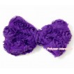 Dark Purple Romantic Rose Bow Hair Clip H515 
